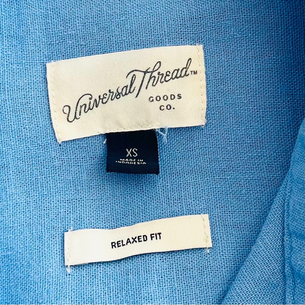 Universal Thread Linen-Blend Button-Up Shirt - Picture 3 of 4